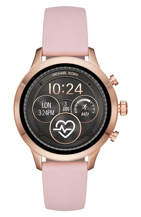 michael kors runway silicone smartwatch strap|Runway Silicone Smartwatch Strap .